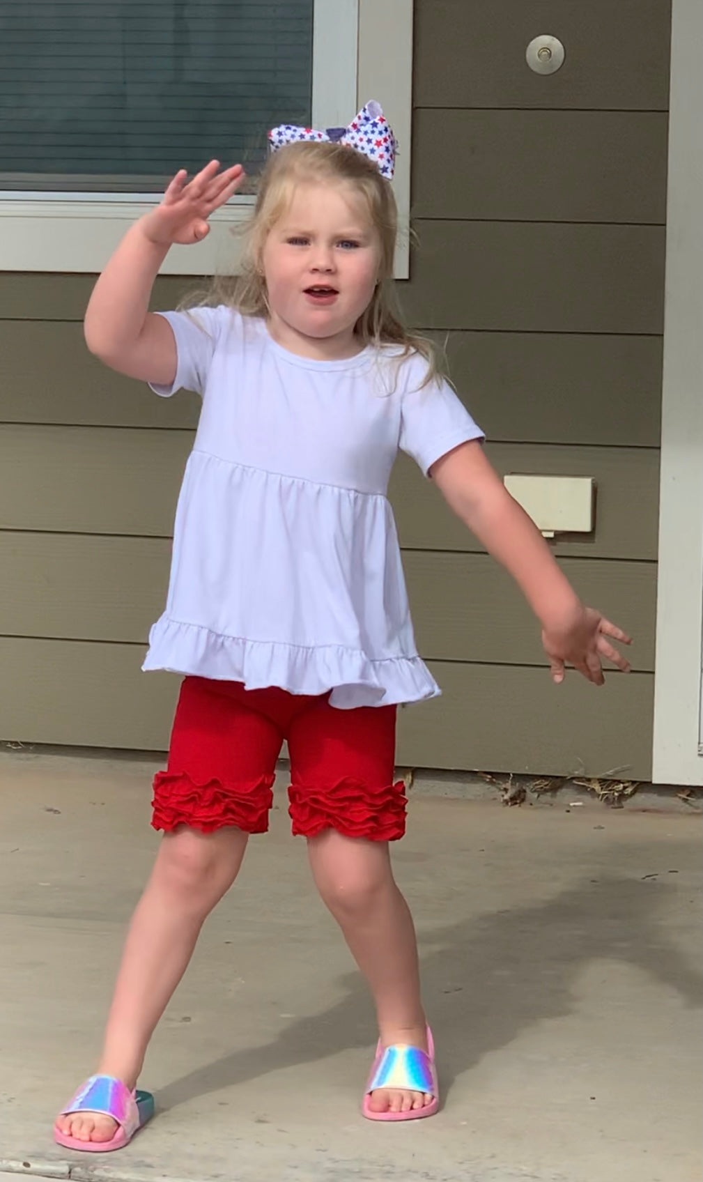 4th of July Ruffle Shorts