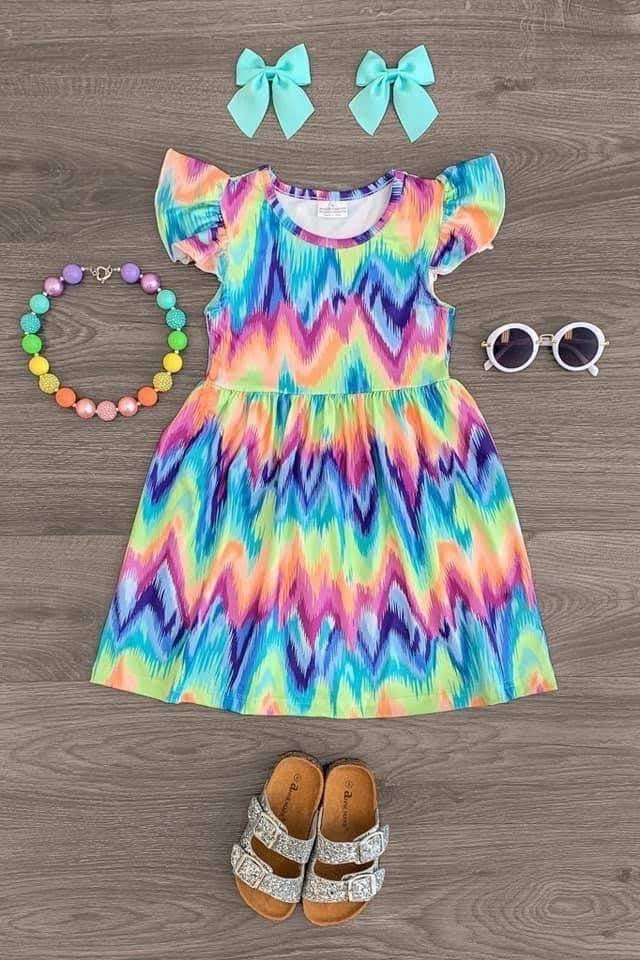 Neon Lights Dress – Cherokee Star Boutique