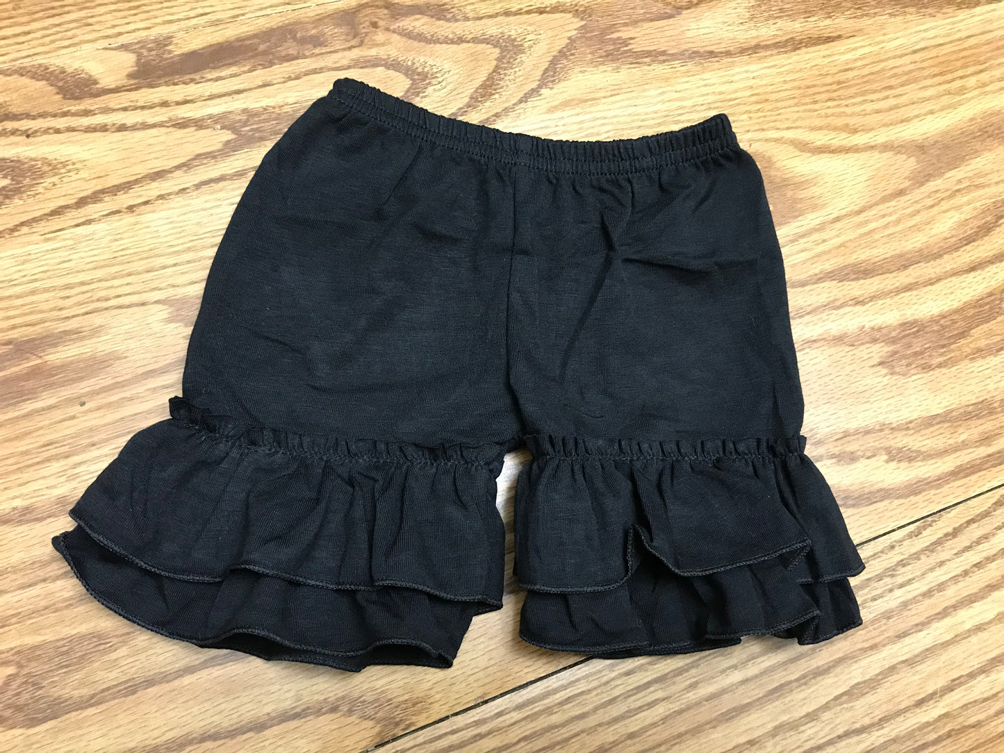 Black Ruffle Shorts