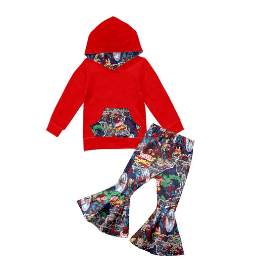 Girls Comic Hoodie Set