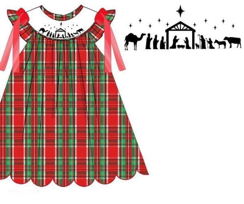 Plaid Nativity Dress