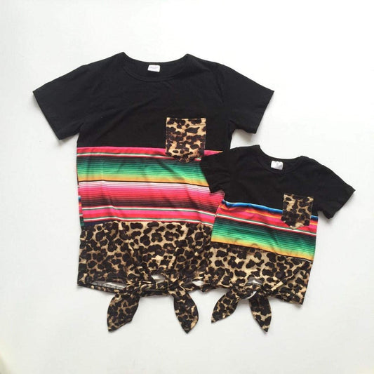 Mom & Me Serape Tie Tee Child