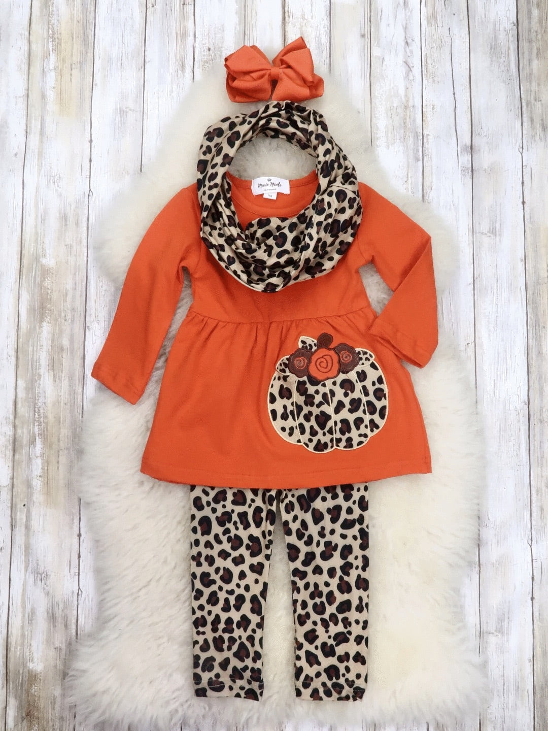 3 piece Cheetah & Pumpkin Set