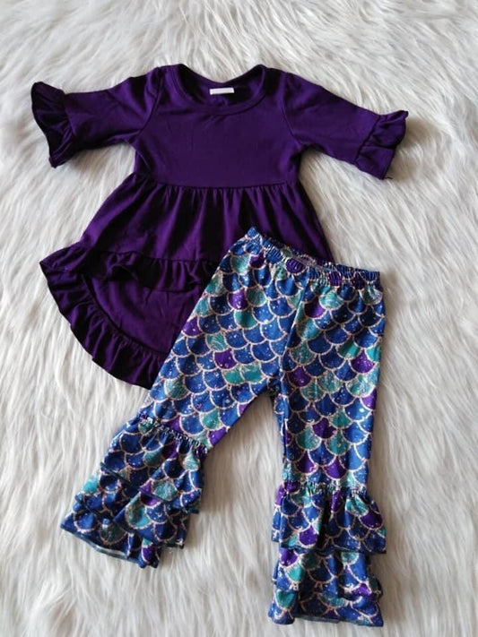 Mermaid Ruffle pant set