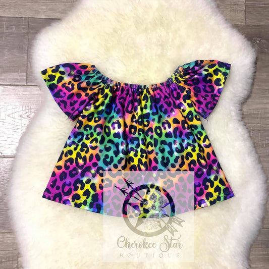 Neon Leopard Top